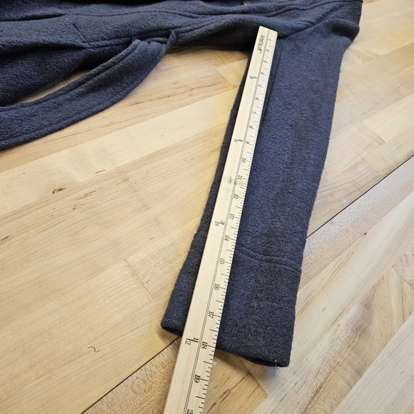 Free People chic Double-Breasted Gray Coat - Picture 7 of 7